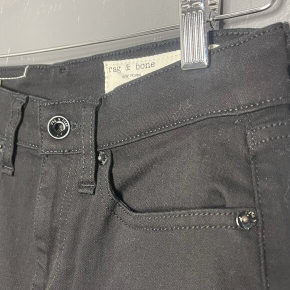 Rag & Bone No Fade Black Cate Mid-Rise Skinny - Picture 6 of 6